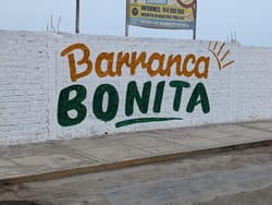 Barranca sur la côte Péruvienne